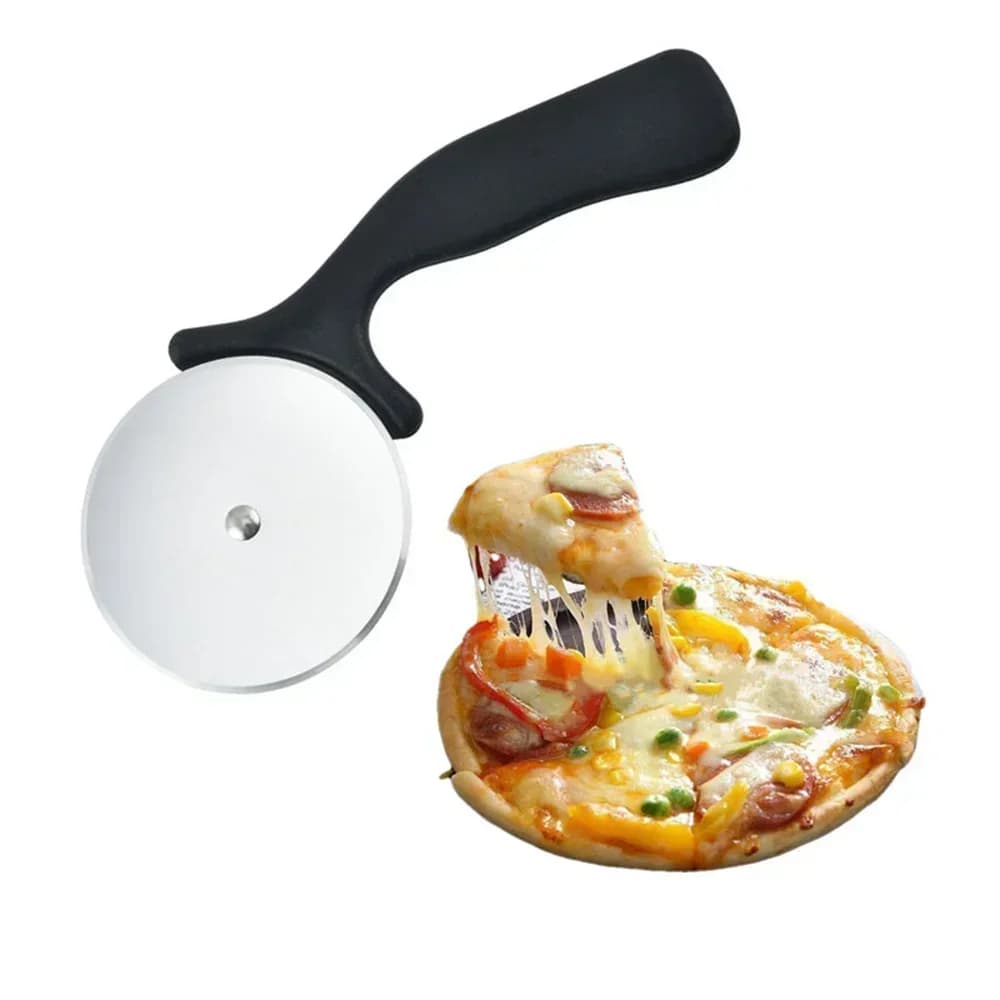 Dao Lăn Cắt Bánh Pizza Bằng Thép Không Gỉ Tiện Lợi