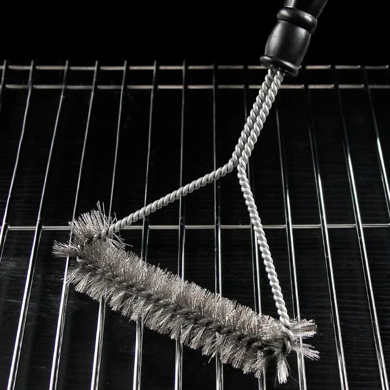 Cọ Vệ Sinh Bếp Nướng BBQ Bằng Dây Thép Không Gỉ Chống Dính Tiện Lợi