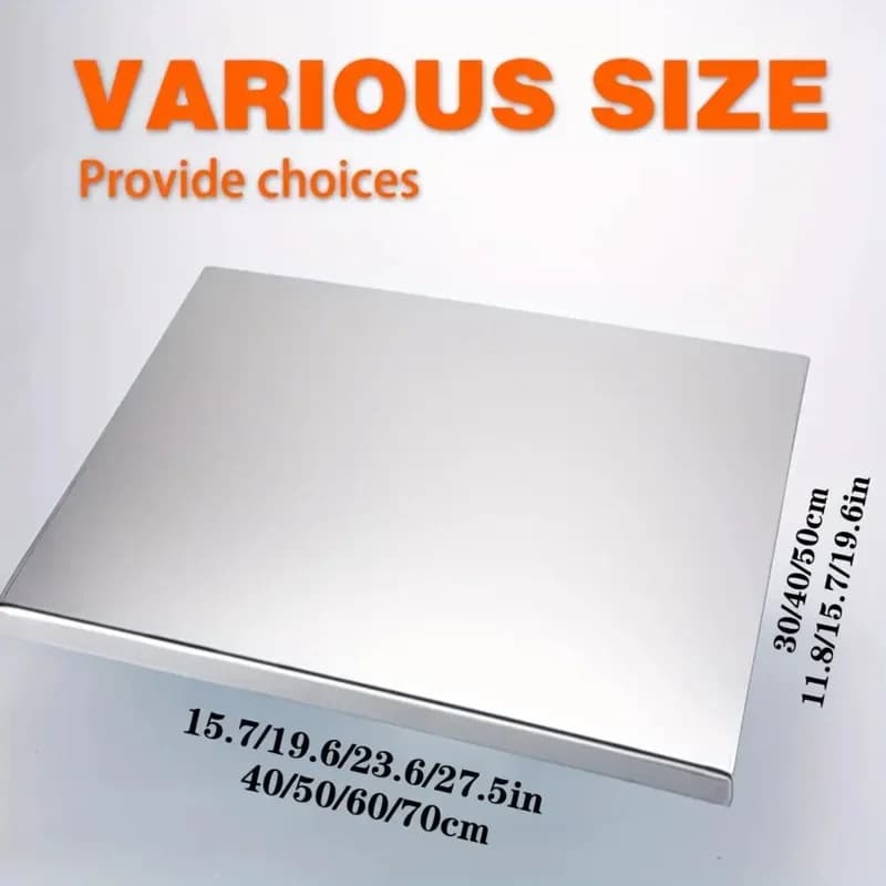 Thớt inox gấp gọn cỡ lớn, dụng cụ nhà bếp, nướng BBQ dùng cho gia đình & ngoài trời