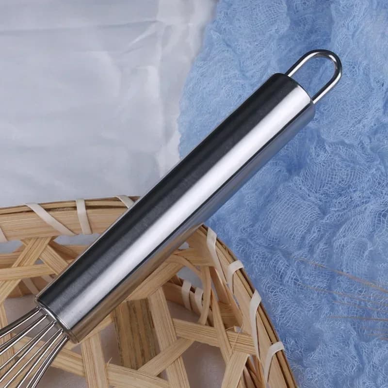 Phới lồng đánh trứng inox 6/8/10/12 inch cầm tay tiện lợi đánh kem bơ trộn bột làm bánh