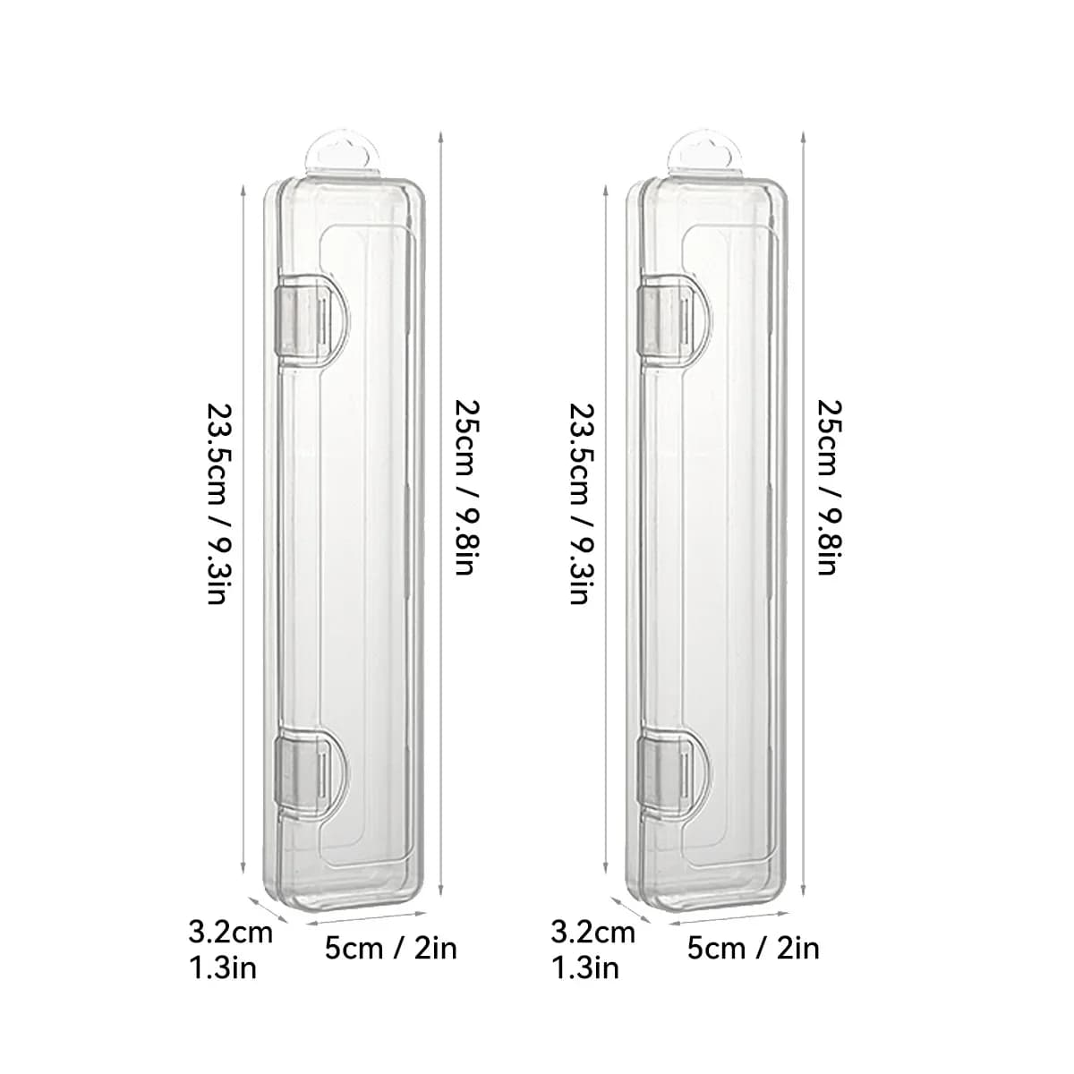 Hộp đựng dao muỗng đũa trong suốt nắp lật chống bụi di động mang đi du lịch