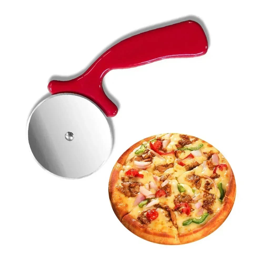 Dao Lăn Cắt Bánh Pizza Bằng Thép Không Gỉ Tiện Lợi