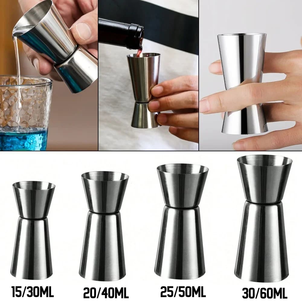 Ly Đong Rượu Pha Chế Jigger Inox Dụng Cụ Bar Tiệc