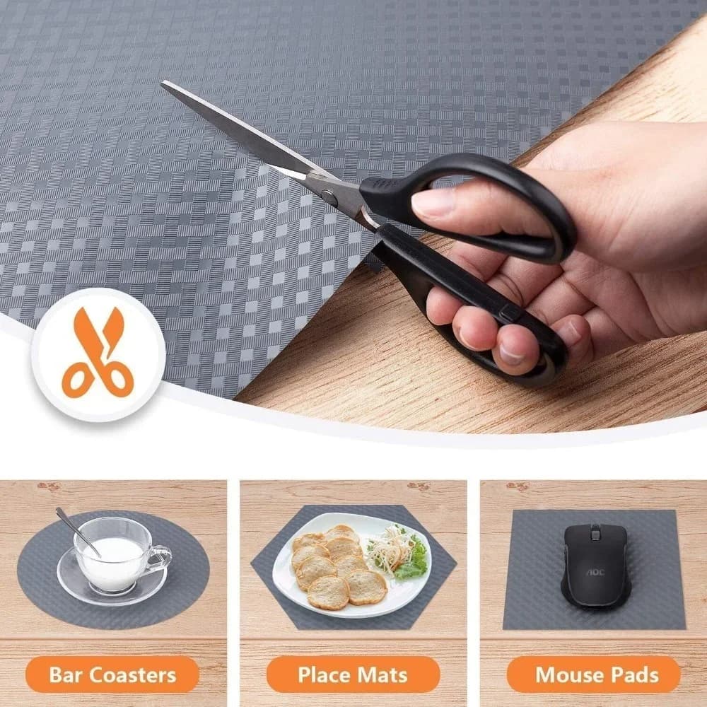 Tấm Lót Ngăn Kéo Tủ Kệ Chống Trượt Chống Thấm Nước Đa Năng Cho Nhà Bếp, Bàn Ăn