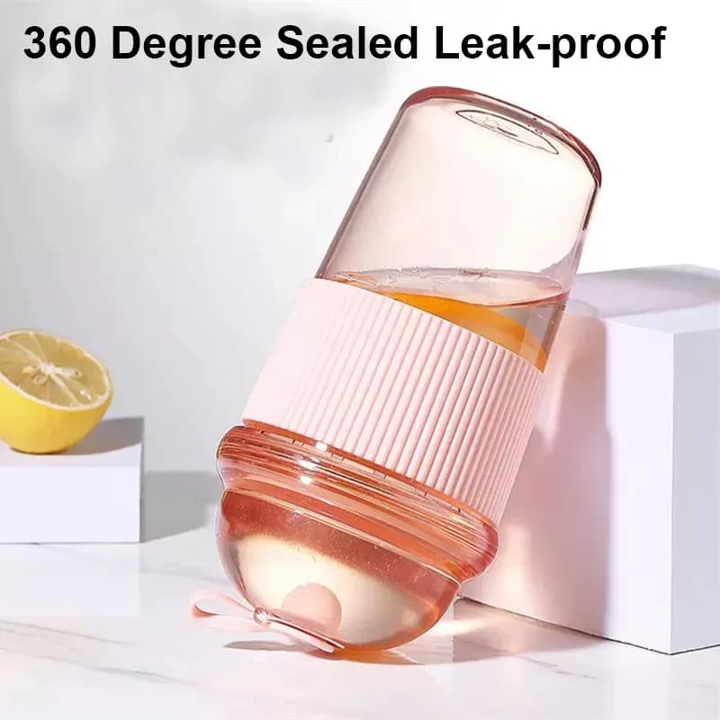 Cốc Nhựa Có Ống Hút Bật 430ml Phong Cách Ins Đựng Trà, Cà Phê Chịu Nhiệt