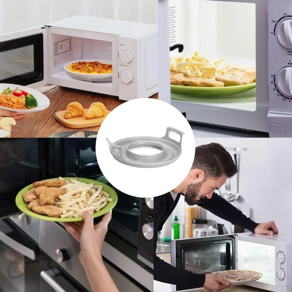 Khay đĩa lò vi sóng chống biến dạng bằng nhựa PP đa năng, dễ vệ sinh