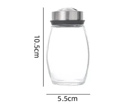 Hũ Thủy Tinh Đựng Gia Vị Tiêu Đường Kèm Giá Đỡ Tiện Lợi Cho Nhà Bếp MỚI