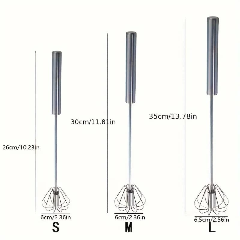 Cây Đánh Trứng Bán Tự Động Bằng Inox Tiện Lợi Bền Đẹp Dùng Cho Làm Bánh Nhà Bếp