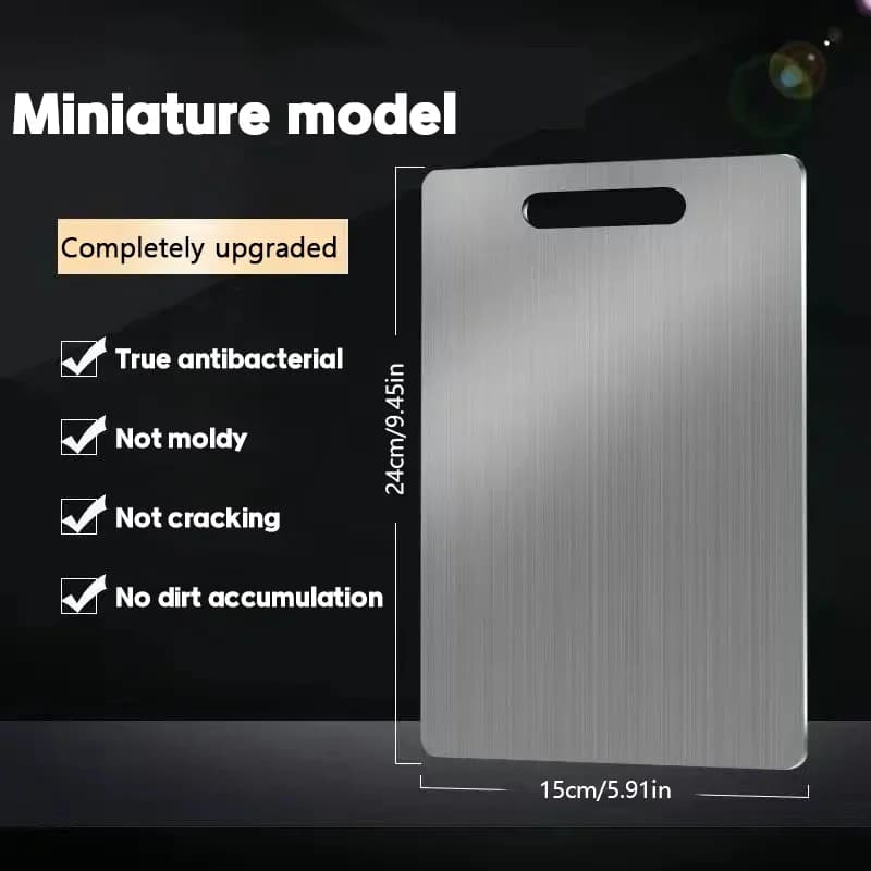 Bộ 3 thớt inox 2 mặt cao cấp - Thớt thái thịt, rau củ và nhào bột làm bếp