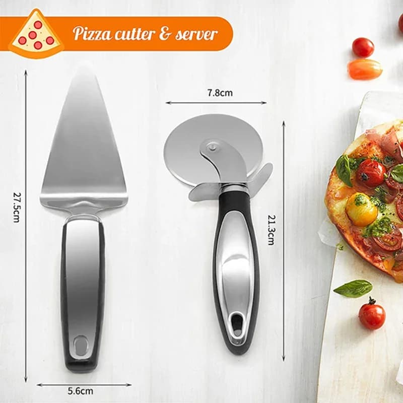 Dao cắt pizza dạng lăn inox cao cấp tiện dụng cho nhà bếp