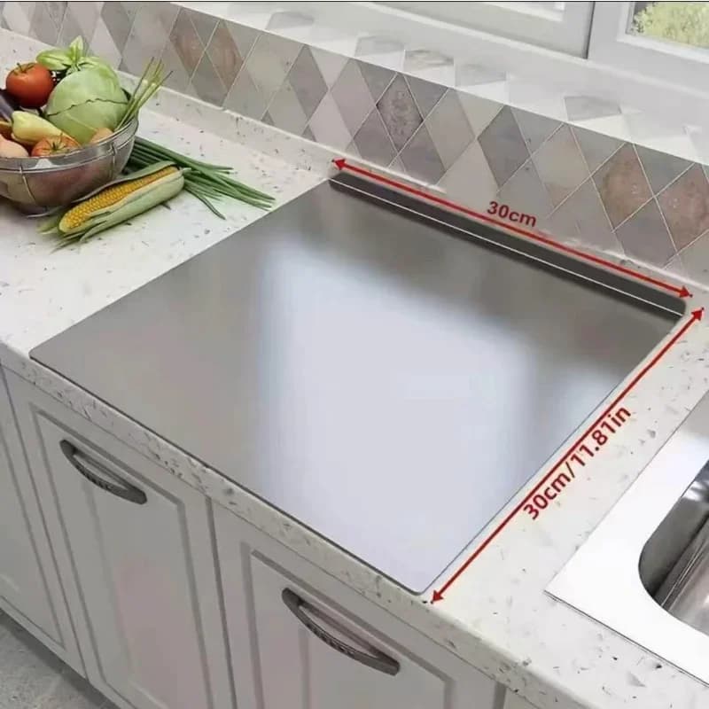 Thớt inox gấp gọn cỡ lớn, dụng cụ nhà bếp, nướng BBQ dùng cho gia đình & ngoài trời