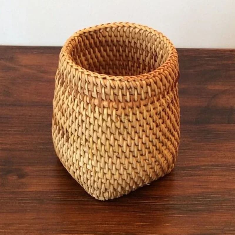 Ống Đựng Đũa Muỗng Bằng Mây Giỏ Đựng Dao Nĩa Bàn Ăn Gia Đình