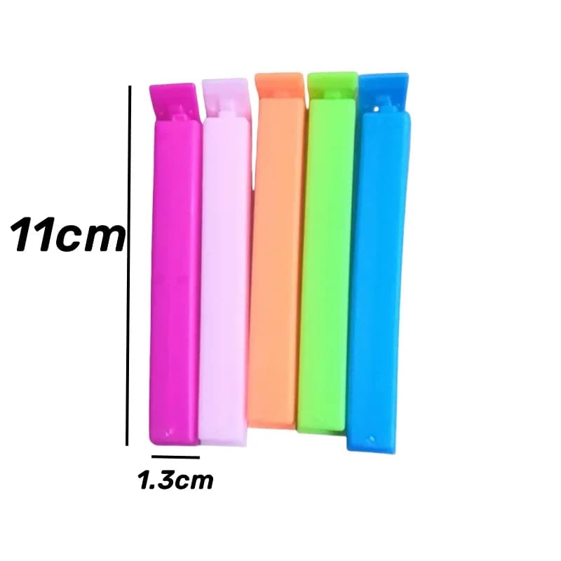 Bộ 5-30 Kẹp Miệng Túi Nhiều Màu Chống Ẩm Giữ Tươi Thực Phẩm Tiện Lợi