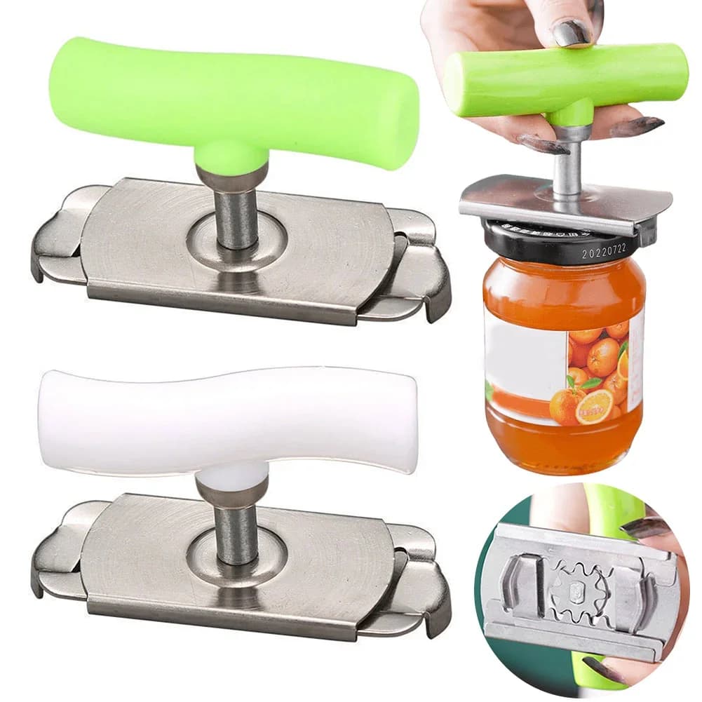 Dụng Cụ Mở Nắp Hộp Đa Năng Bằng Inox | Dụng Cụ Trợ Lực Tùy Chỉnh Cho Nắp Chai Lọ