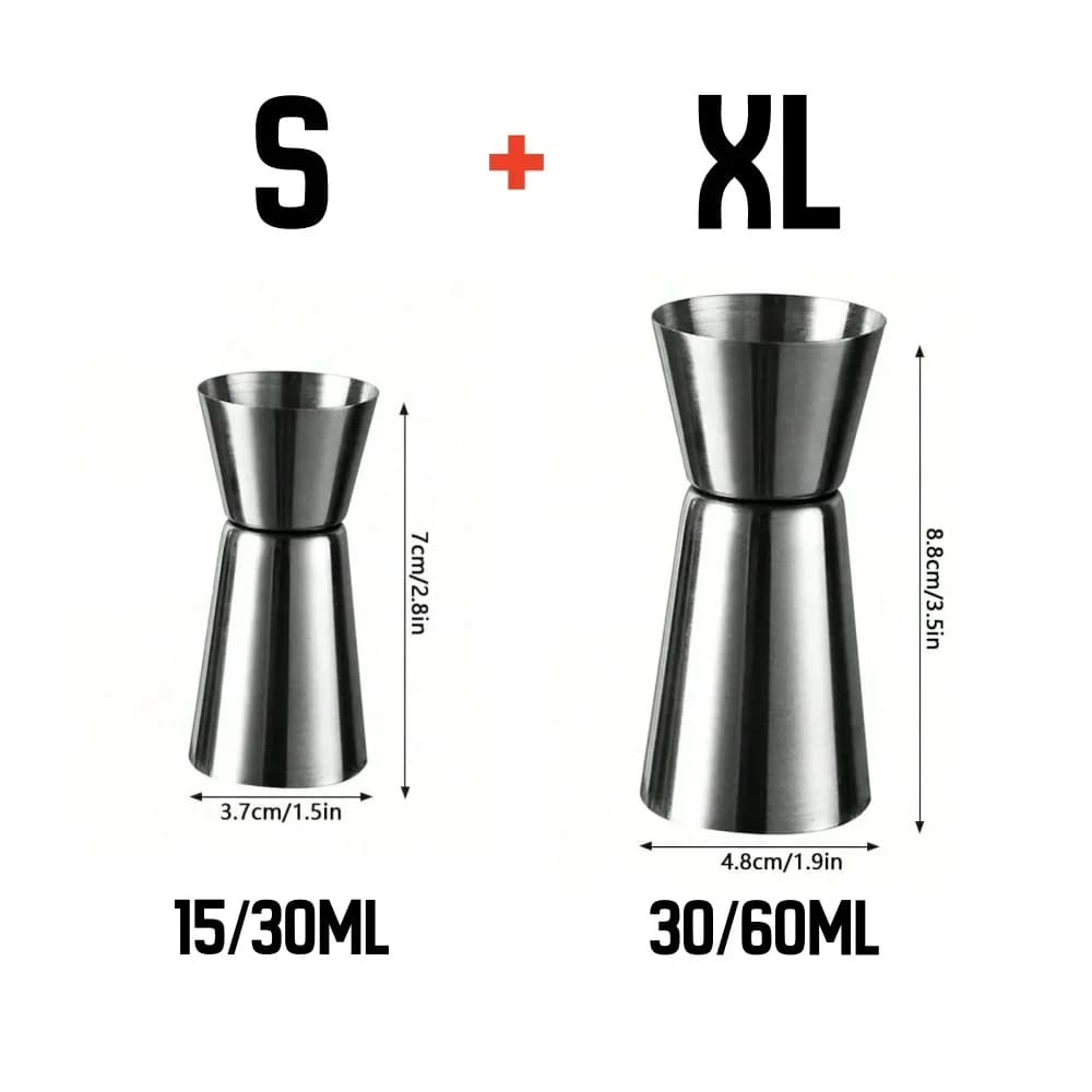 Ly Đong Rượu Pha Chế Jigger Inox Dụng Cụ Bar Tiệc