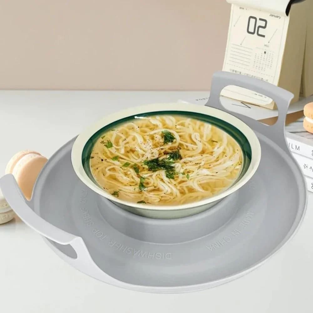 Khay đĩa lò vi sóng chống biến dạng bằng nhựa PP đa năng, dễ vệ sinh