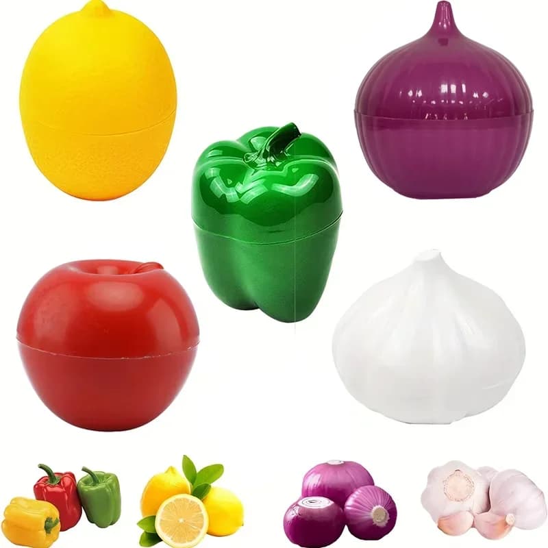 Hộp Nhựa Bảo Quản Thực Phẩm Kín Khí Đựng Rau Củ Quả Hành Tỏi Ớt Chuông Tiện Dụng