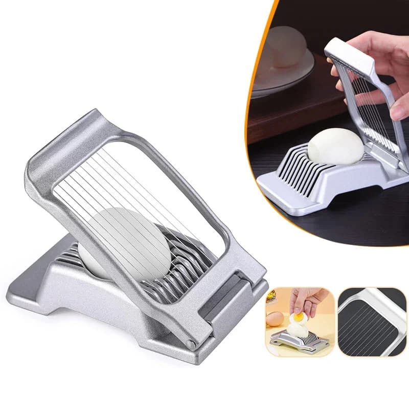 Dụng Cụ Cắt Lát Trứng Luộc Nhôm Dây Thép Không Gỉ Cho Trái Cây Mềm