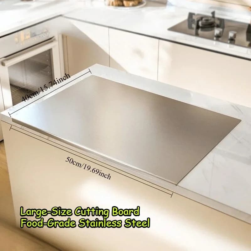 Thớt inox gấp gọn cỡ lớn, dụng cụ nhà bếp, nướng BBQ dùng cho gia đình & ngoài trời