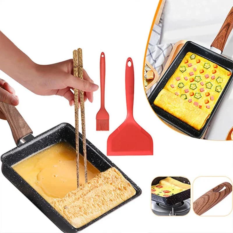 Chảo Cuộn Trứng Tamagoyaki Chống Dính Phong Cách Nhật Bản