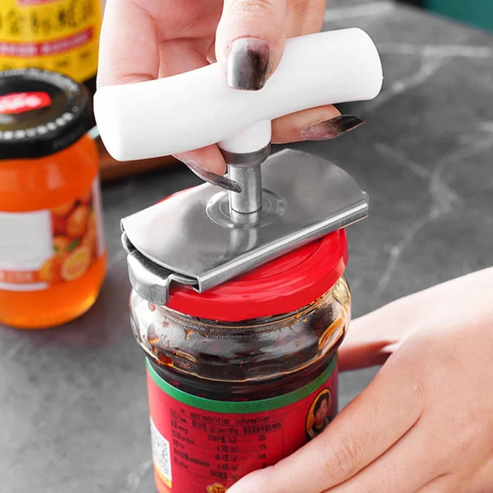 Dụng Cụ Mở Nắp Hộp Đa Năng Bằng Inox | Dụng Cụ Trợ Lực Tùy Chỉnh Cho Nắp Chai Lọ