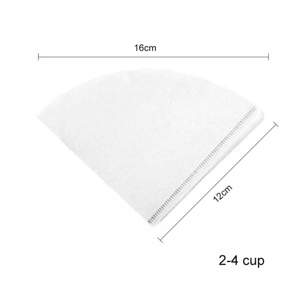 40/100 Tờ Giấy Lọc Cà Phê Chữ V V60 Không Tẩy Trắng Cho Pour Over Drip