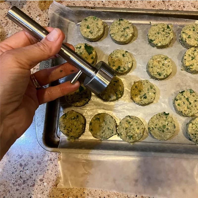 Dụng cụ làm viên thịt falafel inox chuyên dụng chống dính