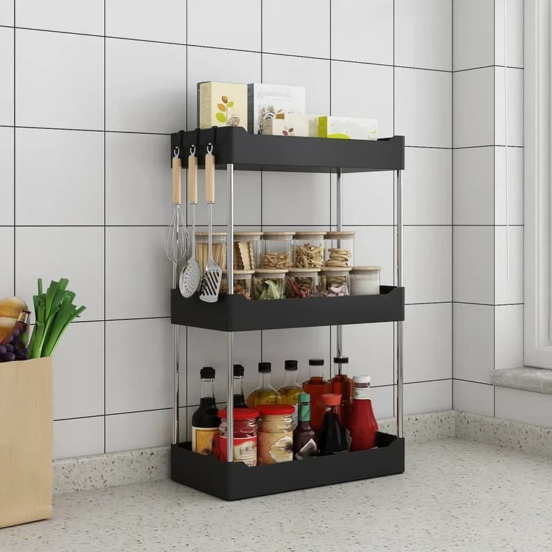 Kệ để gia vị nhà bếp đa năng để bàn nhiều tầng gọn gàng