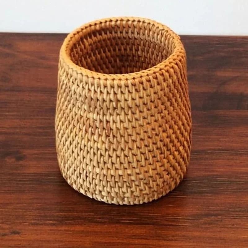 Ống Đựng Đũa Muỗng Bằng Mây Giỏ Đựng Dao Nĩa Bàn Ăn Gia Đình