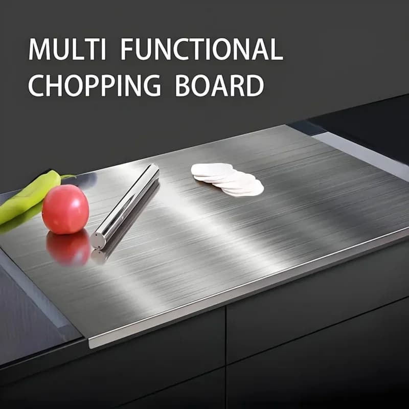 Thớt inox gấp gọn cỡ lớn, dụng cụ nhà bếp, nướng BBQ dùng cho gia đình & ngoài trời
