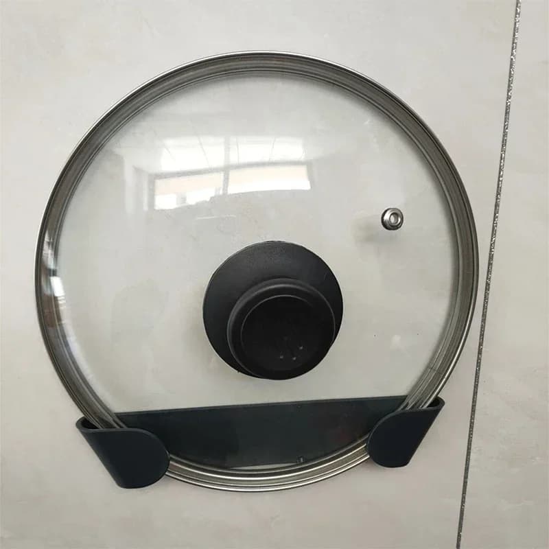 Bộ 1/2/4 Giá Treo Nắp Xoong Nồi Dán Tường Không Cần Khoan Tiện Lợi