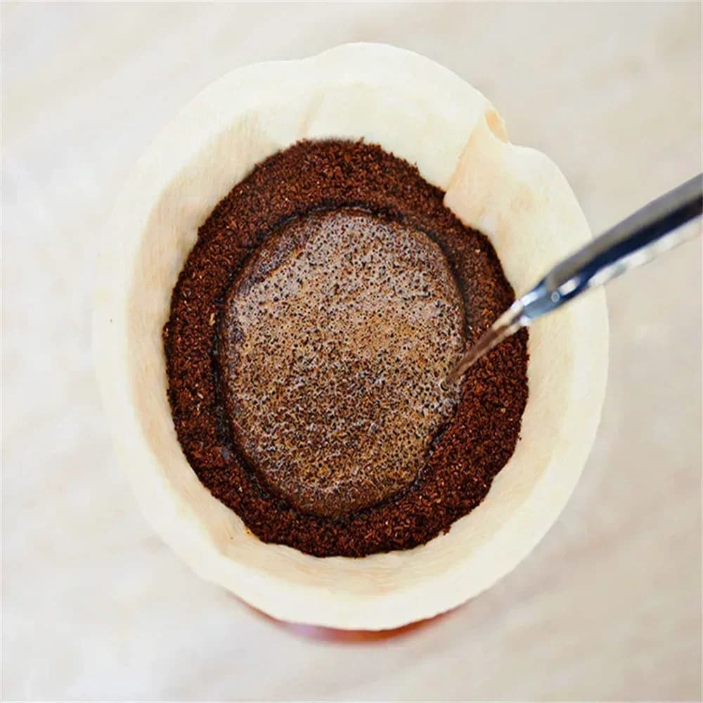 40/100 Tờ Giấy Lọc Cà Phê Chữ V V60 Không Tẩy Trắng Cho Pour Over Drip