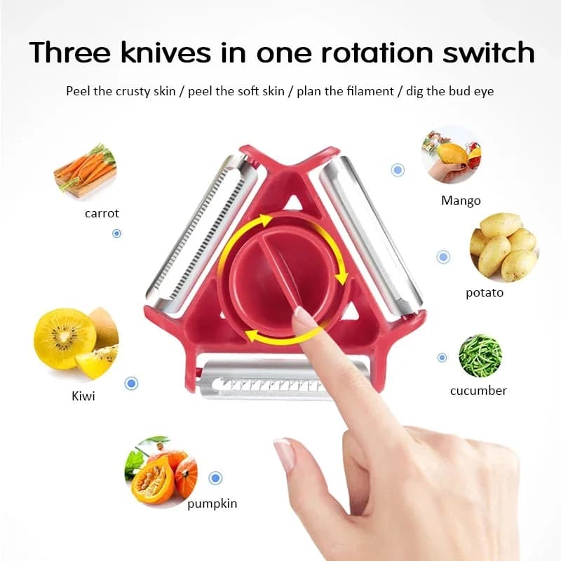 Bộ 1/3 Dao Bào Đa Năng 3 Trong 1 Magic Trio Peeler Gọt Vỏ, Bào Sợi