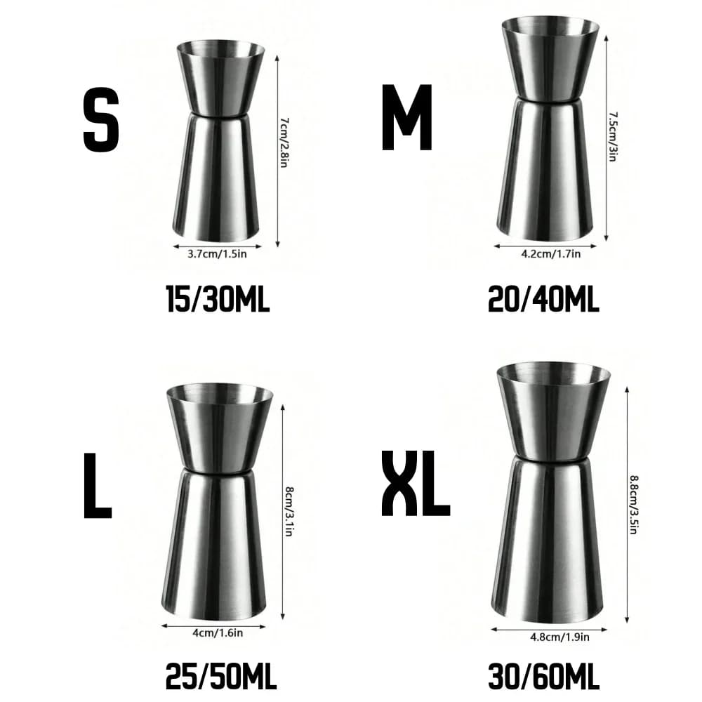 Ly Đong Rượu Pha Chế Jigger Inox Dụng Cụ Bar Tiệc
