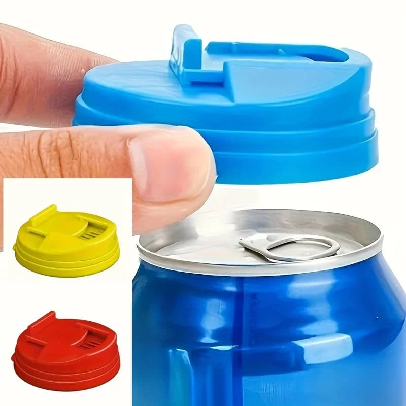 Bộ 3/6 Nắp Đậy Lon Nước Ngọt Bằng Nhựa Tái Sử Dụng Chống Rò Rỉ