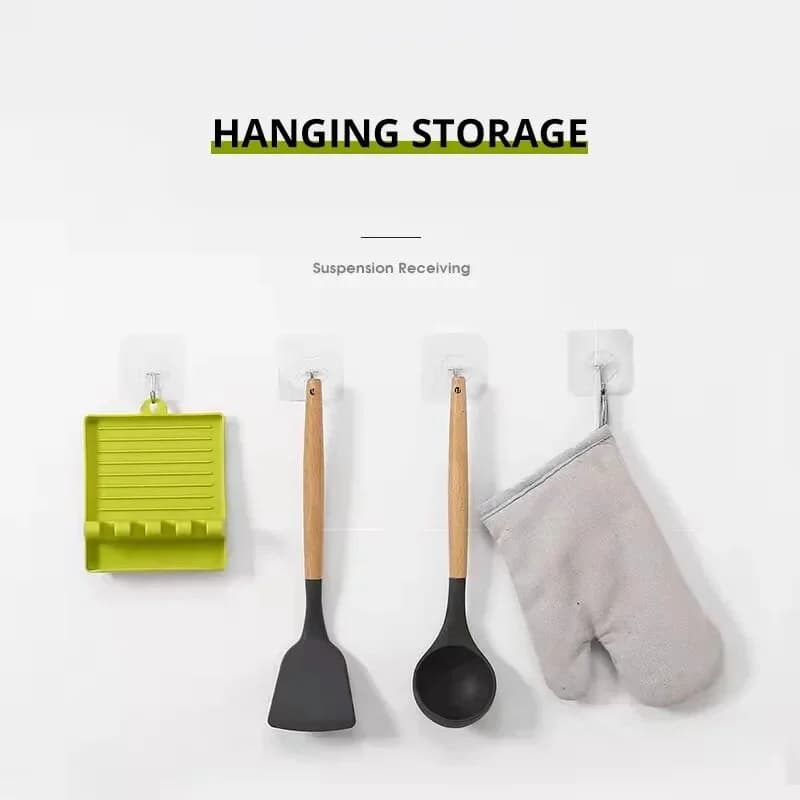 [Bán chạy] Giá gác nắp nồi và muôi xẻng để bàn bếp, khay để vá múc canh đũa muỗng tiện lợi