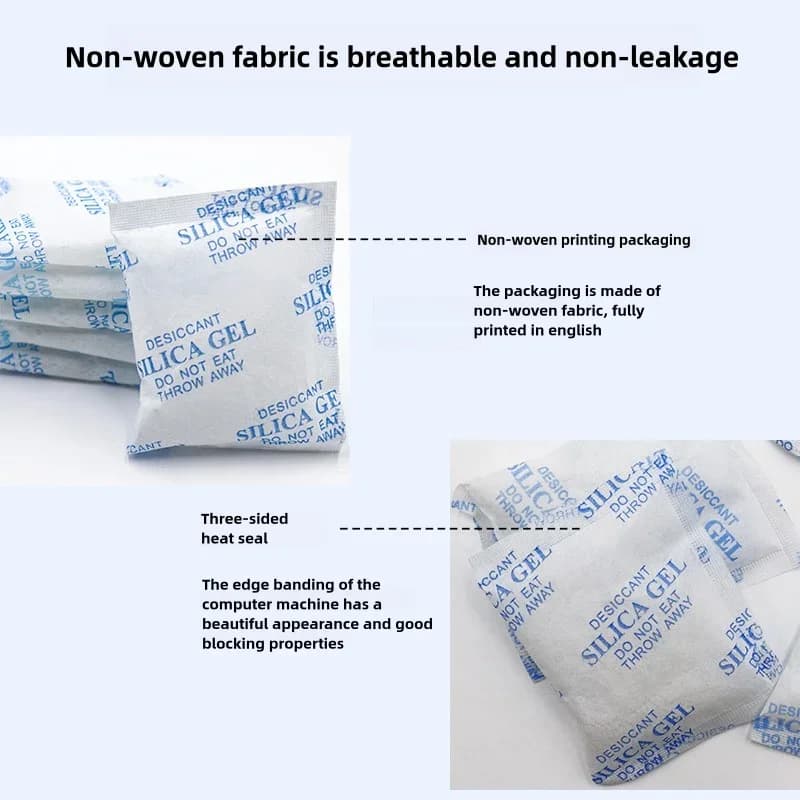 Gói hút ẩm Silica Gel không độc hại 2/5/10/20/30g cho nhà bếp, phòng khách