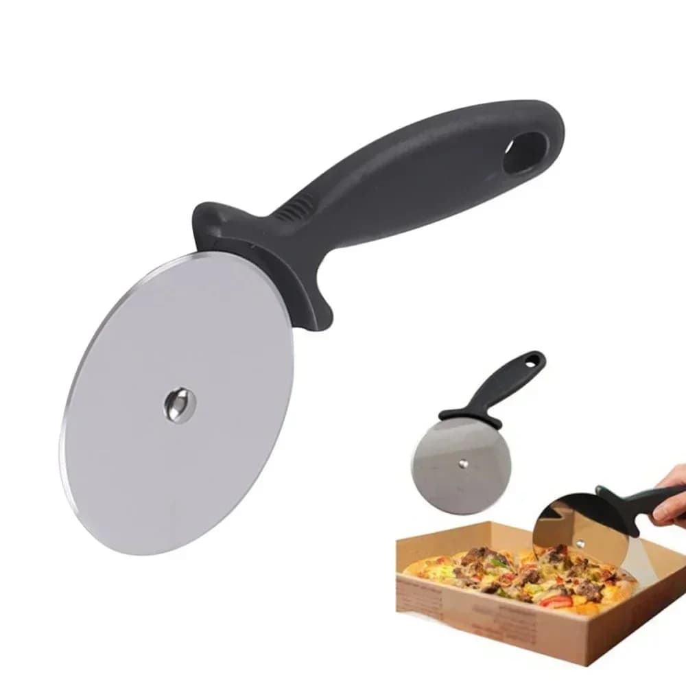 Dao Lăn Cắt Bánh Pizza Bằng Thép Không Gỉ Tiện Lợi
