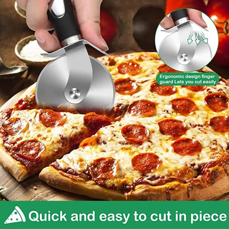 Dao cắt pizza dạng lăn inox cao cấp tiện dụng cho nhà bếp