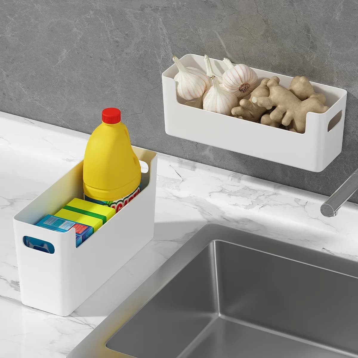 Hộp Đựng Đồ Treo Cánh Tủ Đa Năng Cho Màng Bọc Thực Phẩm, Túi Rác, Đồ Nhà Tắm