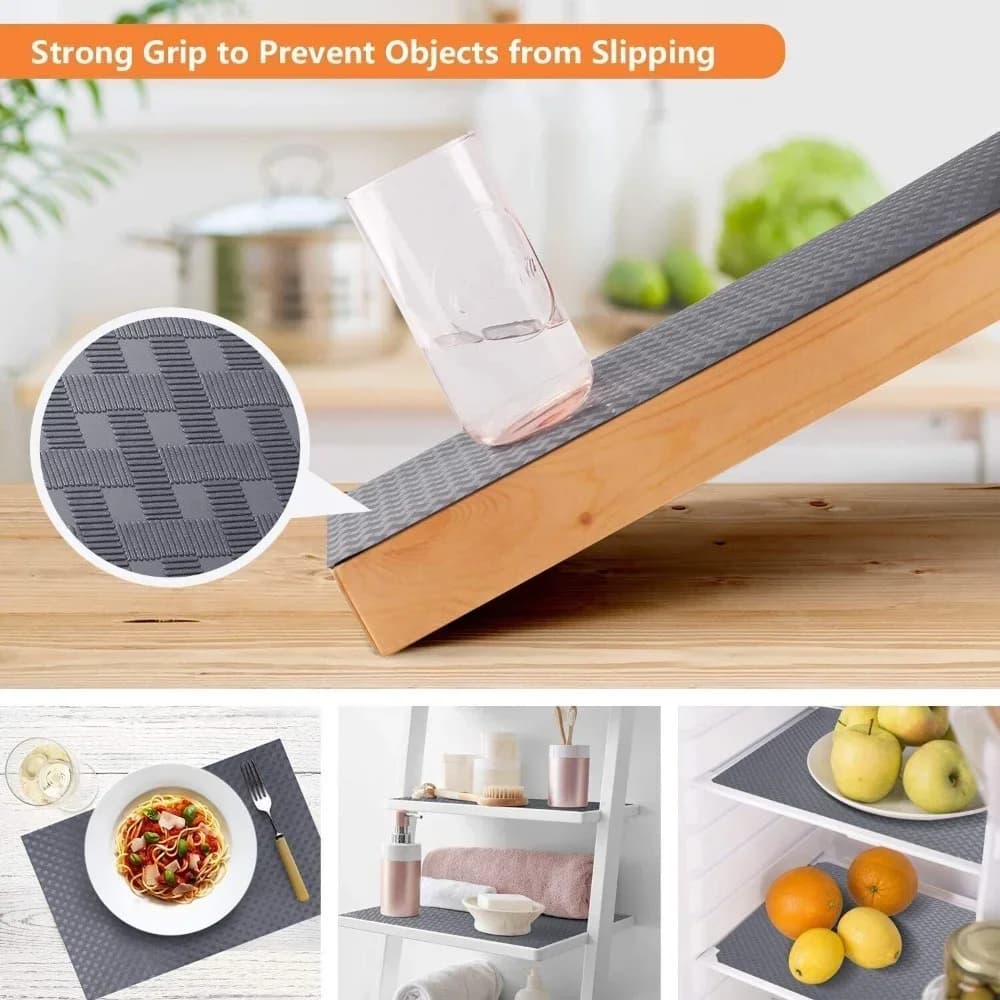 Tấm Lót Ngăn Kéo Tủ Kệ Chống Trượt Chống Thấm Nước Đa Năng Cho Nhà Bếp, Bàn Ăn
