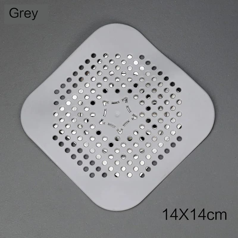 Bộ 3 Miếng Lọc Rác Chặn Tóc Silicone Chống Tắc Bồn Rửa Chén Bồn Tắm Sàn Nhà Vệ Sinh