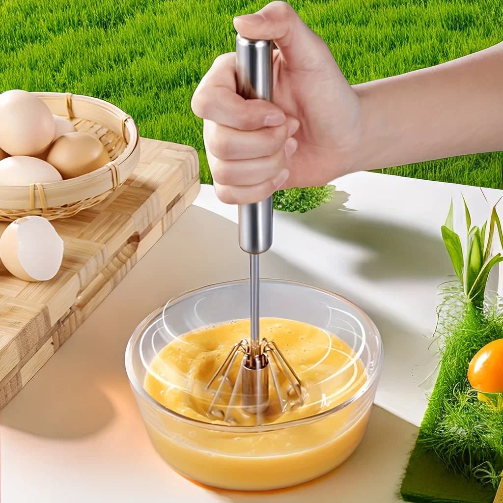 Cây Đánh Trứng Bán Tự Động Bằng Inox Tiện Lợi Bền Đẹp Dùng Cho Làm Bánh Nhà Bếp
