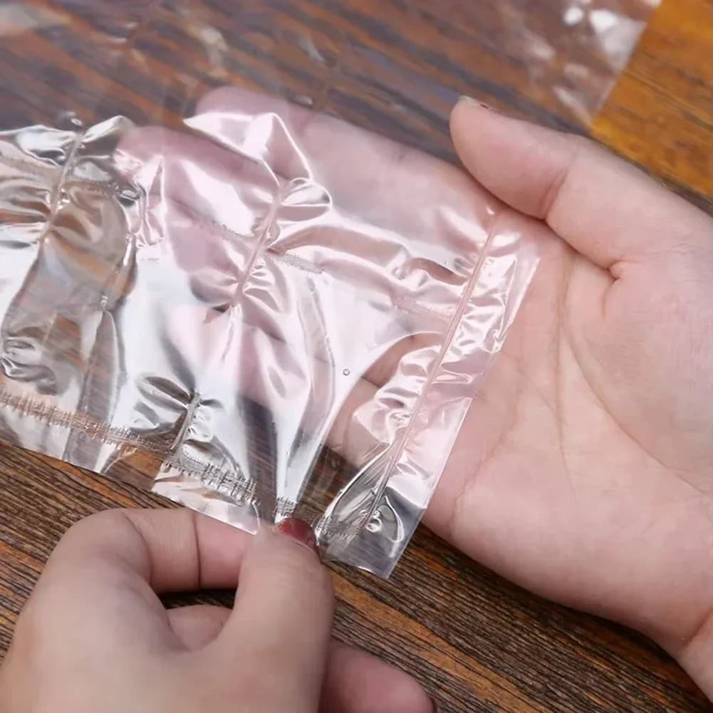 Túi làm đá viên dùng một lần 10-100 cái/gói, túi tạo đá tự khóa miệng tiện lợi