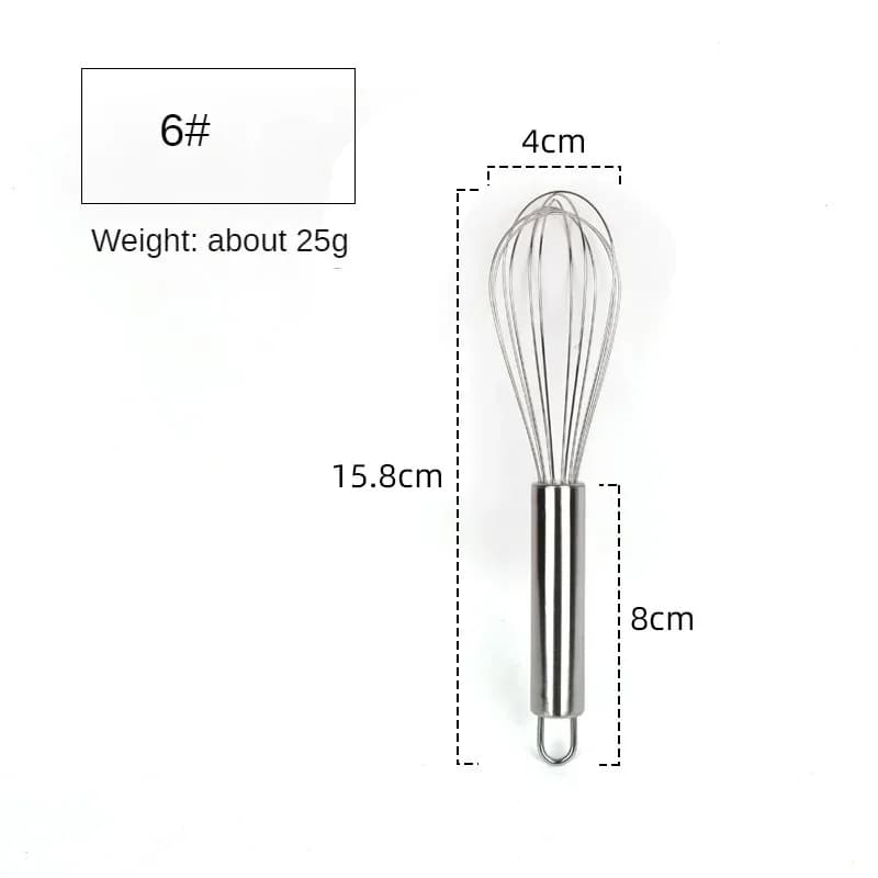 Phới lồng đánh trứng inox 6/8/10/12 inch cầm tay tiện lợi đánh kem bơ trộn bột làm bánh